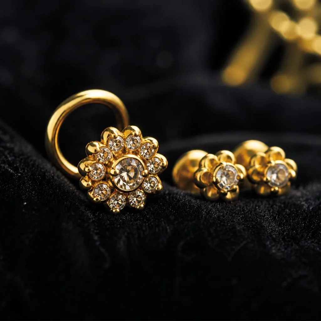 Gold Nose Pin