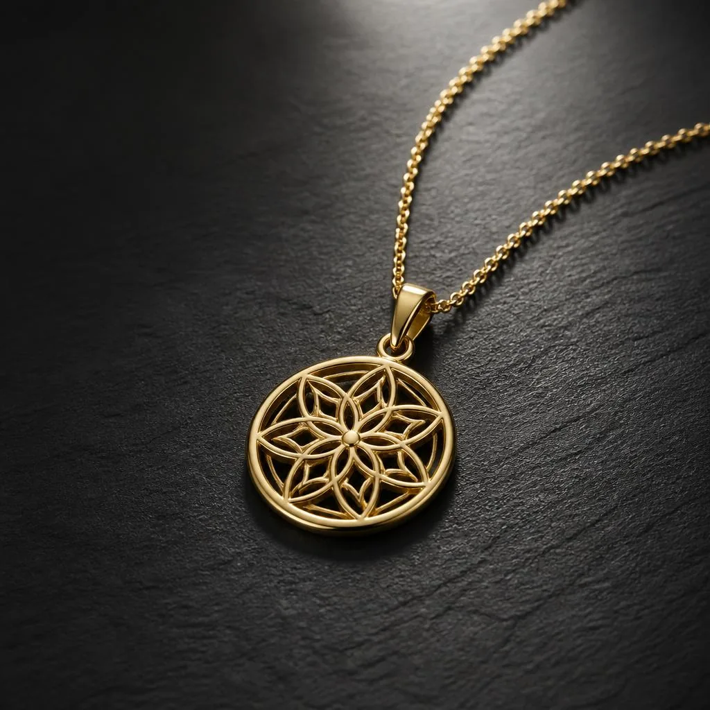 Gold Pendant & Chain